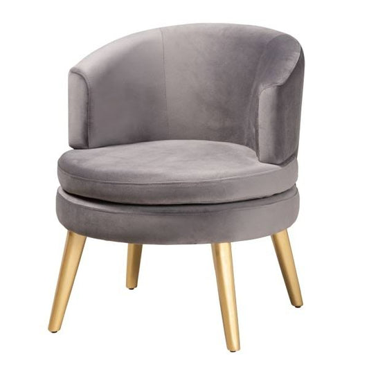 Baxton Studio Baptiste Accent Chair, Gray TQS5_K5NLY83