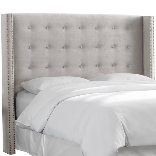 Skyline Furniture Grenshaw Queen Headboard in Mystere Dove SJI6_P5RQT90