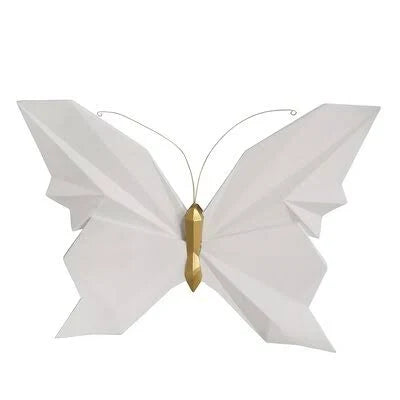 Resin Origami Butterfly Wall Décor Everly Quinn ULG8_U3VKL29