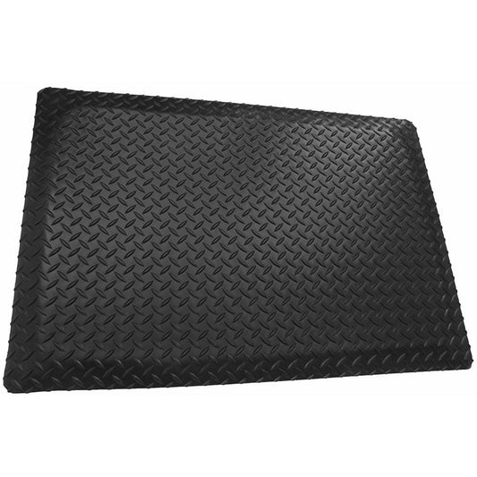 Rhino Anti-Fatigue Mats Black 3 ft. x 8 ft. x 9/16 in. Diamond Plate Anti-Fatigue Mat BPL8_C5WWO28