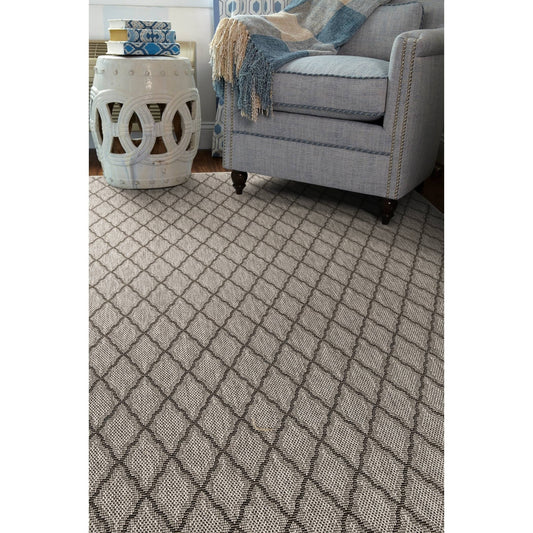 Somerset Falls Trellis Indoor/Outdoor Flatweave Polypropylene Area Rug - 6&0 x 8&0 - Oyster CGC9_J3DFJ71