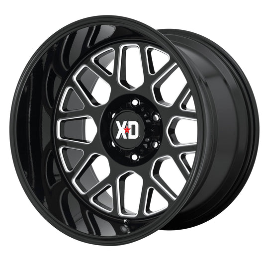 20x10 XD Series XD849 Grenade 2 Gloss Black Milled Wheel 8x170 (12mm) HVO7_P2WER32