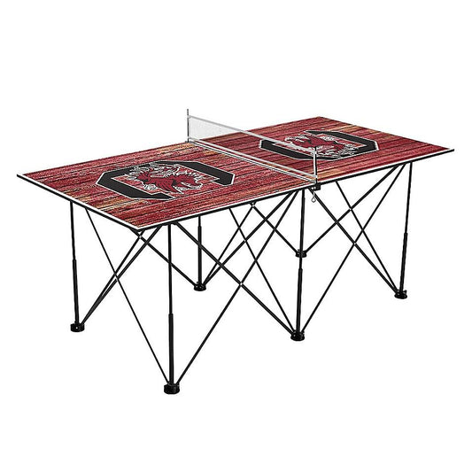 South Carolina Gamecocks 6& Weathered Design Pop Up Table Tennis Set KXM1_F3XCL80