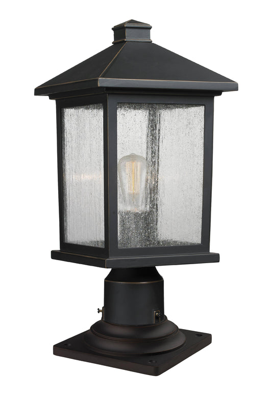 Z-Lite 531PHMR-533PM-ORB Portland 1 Light Outdoor Pier Mount Light, Oil Rubbed Bronze QYR6_R0DLI59