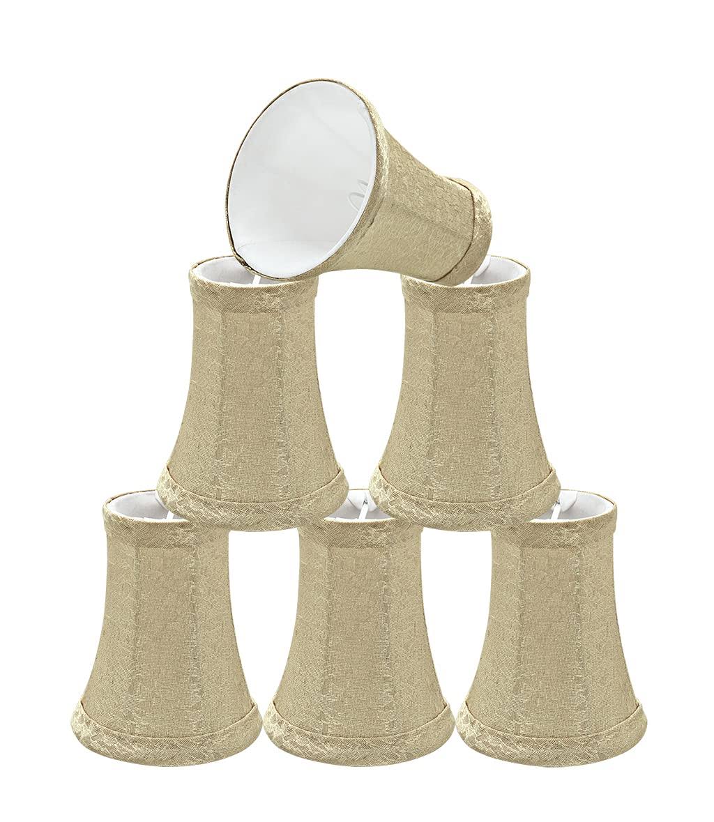 Aspen Creative 30015-6 Bell Chandelier Clip-On Shade Set (6 Pack), Gold BGU9_O9USU15