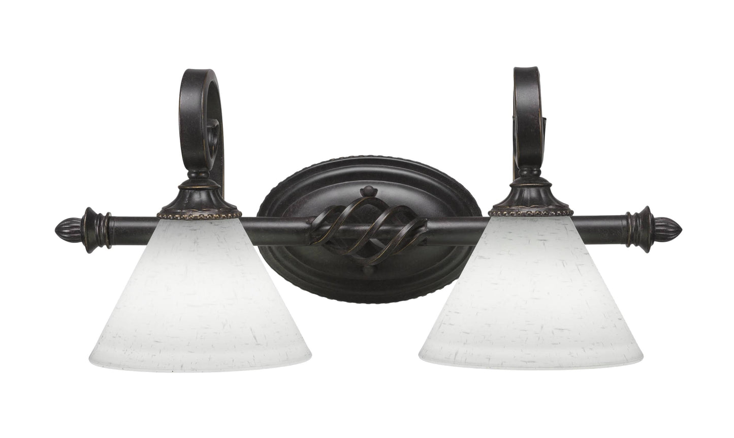 Toltec Lighting 162-DG-312 Elegante - Two Light Bath Bar Dark Granite MWT7_R5EUD44