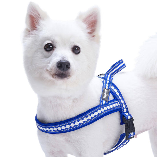 Blueberry Pet 7 Colors Soft  Comfy 3M Reflective Jacquard Padded Dog Harness, Chest KGV2_S3YLN19