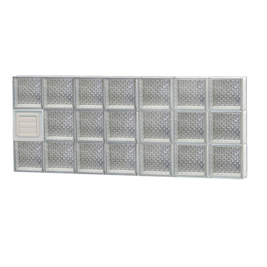 REDI2SET Diamond Pattern Frameless Replacement Glass Block Window (Rough Opening: 42-in x 18-in; Actual: 40.25-in x 17.25-in) D4 MFH8_F1RCF78