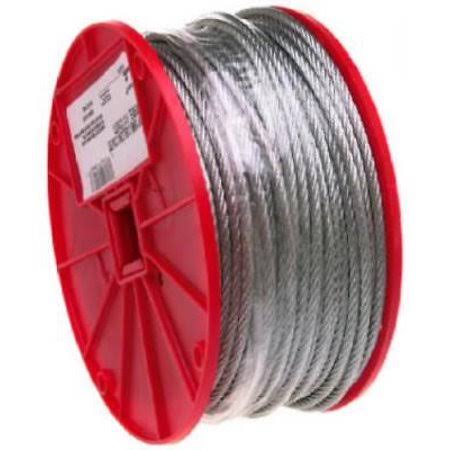 1/16 inch x 500& 7x7 Galvanized Cable 96 lb Working Load Limit 7000227 NNH2_V0FHB25