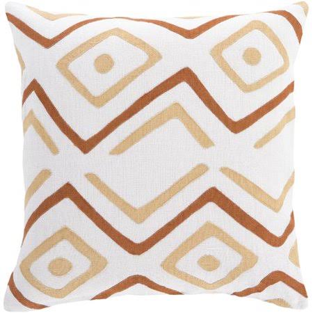 Bloomsbury Market Anders Linen Throw Pillow, Size: 22 inch H x 22 inch W x 0.25 inch D, Beige NFC3_F7BCH89