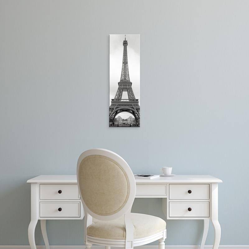 Easy Art Prints Alan Blausteins &Tour Eiffel #10& Premium Canvas Art - 36 x 12 - Brazilian Barnwood Frame LHN4_Z6WHK41