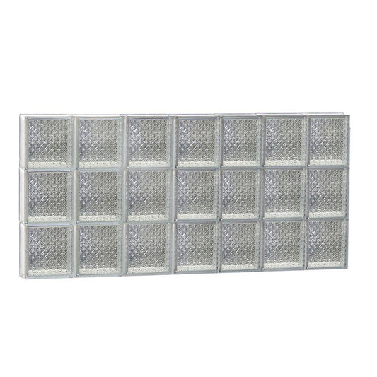 REDI2SET Diamond Pattern Frameless Replacement Glass Block Window (Rough Opening: 42-in x 24-in; Actual: 40.25-in x 23.25-in) S4 FVH3_Z4LKZ50