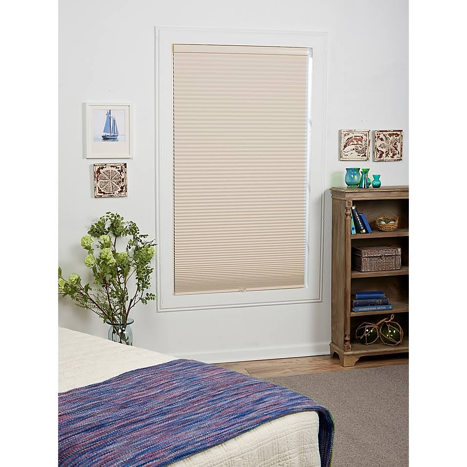 Eco Home Blackout 28x22 x 48x22 Cordless Cellular Shade in Alabaster YML1_O9PTD95