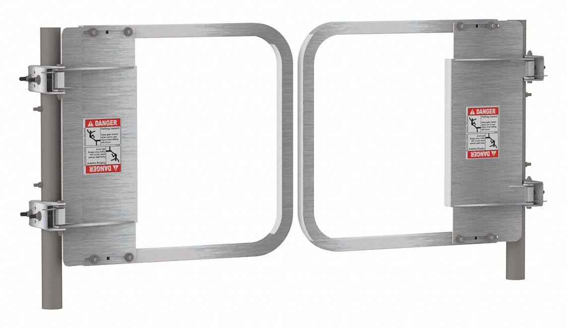 PS Doors - LSGDBL-12-SS - Ladder Safety Gate, Gate, Stainless Steel RZD5_G4XOD50