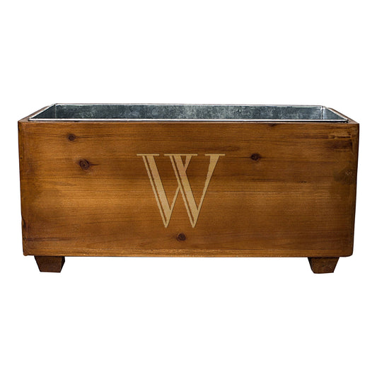 Cathys Concepts Brown Personalized Wooden Wine Trough ZLY9_N5ISV50