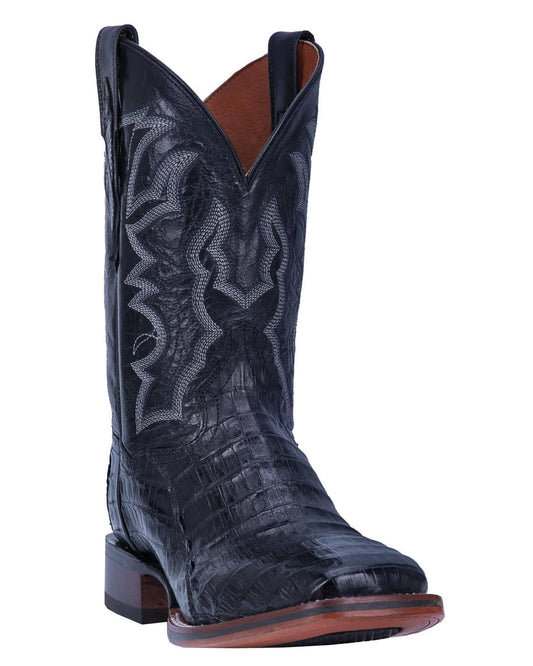 Dan Post Mens Kingsly Caiman Western Black Boots YPJ0_O8QTZ25