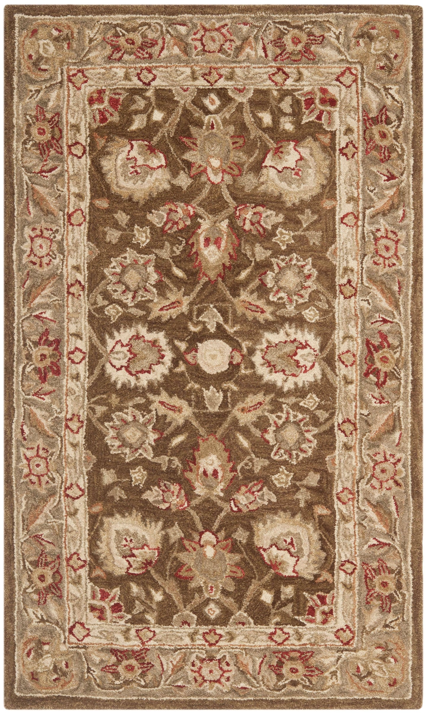 Safavieh 3& x 5& Anatolia AN512F Brown / Green Rug SLU4_N8YJC98