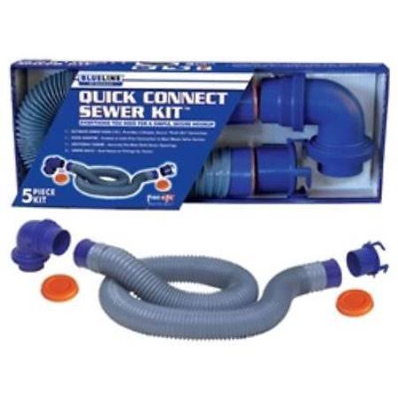 Prest-o-fit 1-0202 Blueline 10& Quick Connect Sewer Kit - 5 pc. TBG6_Q8YJK36