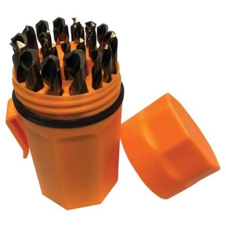 Viking Drill 46962 29 Pieces Bully Premium Gold  Black Drill Bit Set w/ Orange Ultra-Dex (1/16-1/2in) | Acme Tools RXX4_N7AZP54