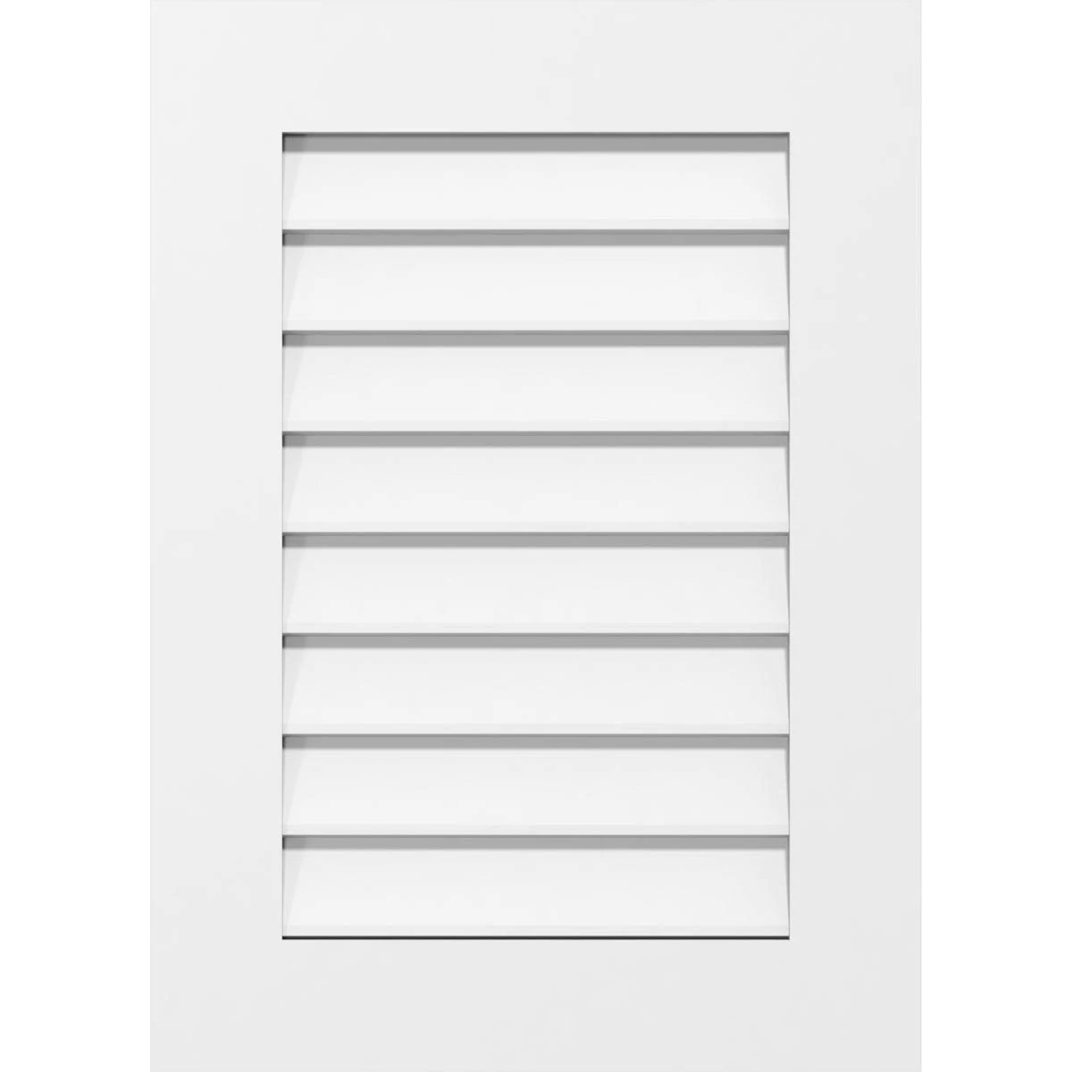 Ekena Millwork GVPVE14X4001SN 14x22W x 40x22H Vertical Surface Mount PVC Gable Vent: Non-Functional, w/ 3-1/2x22W x 1x22P Standa SKB3_K6HAD53