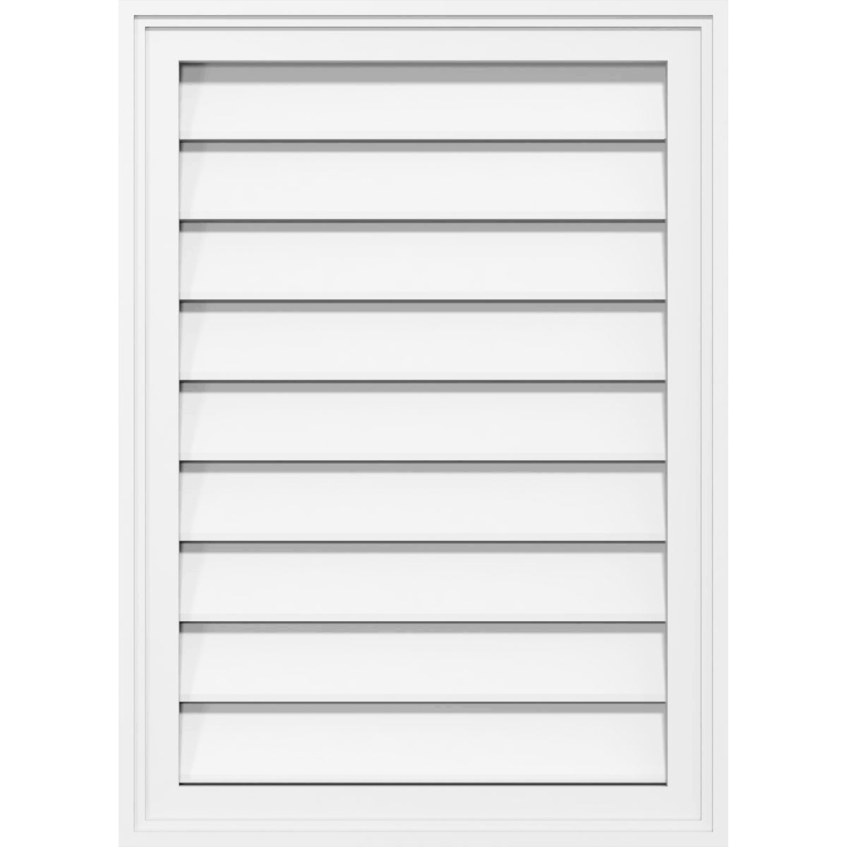 Ekena Millwork GVPVE26X1602SF 26x22W x 16x22H Vertical Surface Mount PVC Gable Vent: Functional, w/ 2x22W x 1-1/2x22P Brickmould FLO8_X4VFN62