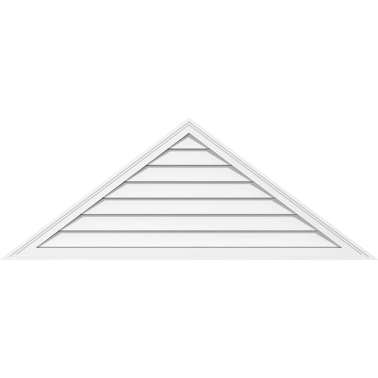 Ekena Millwork GVPTR76X1602SF 76x22W x 15-7/8x22H Triangle Surface Mount PVC Gable Vent 5/12 Pitch: Functional, w/ 2x22W x 1-1/2 SCW2_M1IFL51