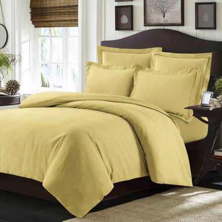 Tribeca Living Valencia Duvet Cover Set, Size: Queen, Gold TAE6_R0TRV23