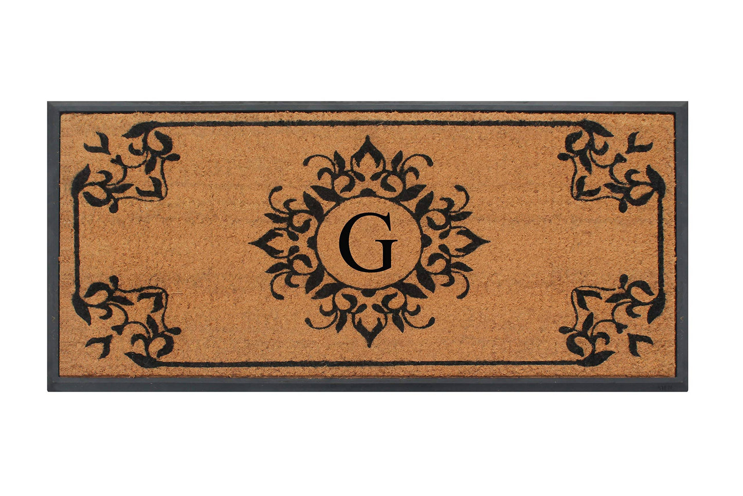 A1 Home Collections A1HOME200118 Monogrammed, Perfect and More Functional Size 24x48 inch A1HC-Designer Hand-Crafted Rubber Coir TLD0_N6QDQ70