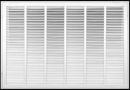 30 inch x 20 inch Steel Return Air Filter Grille [Removable Face/Door] for 1-Inch Filters HVAC Duct Cover Grill, White | Outer D TNY1_Z1XKU42