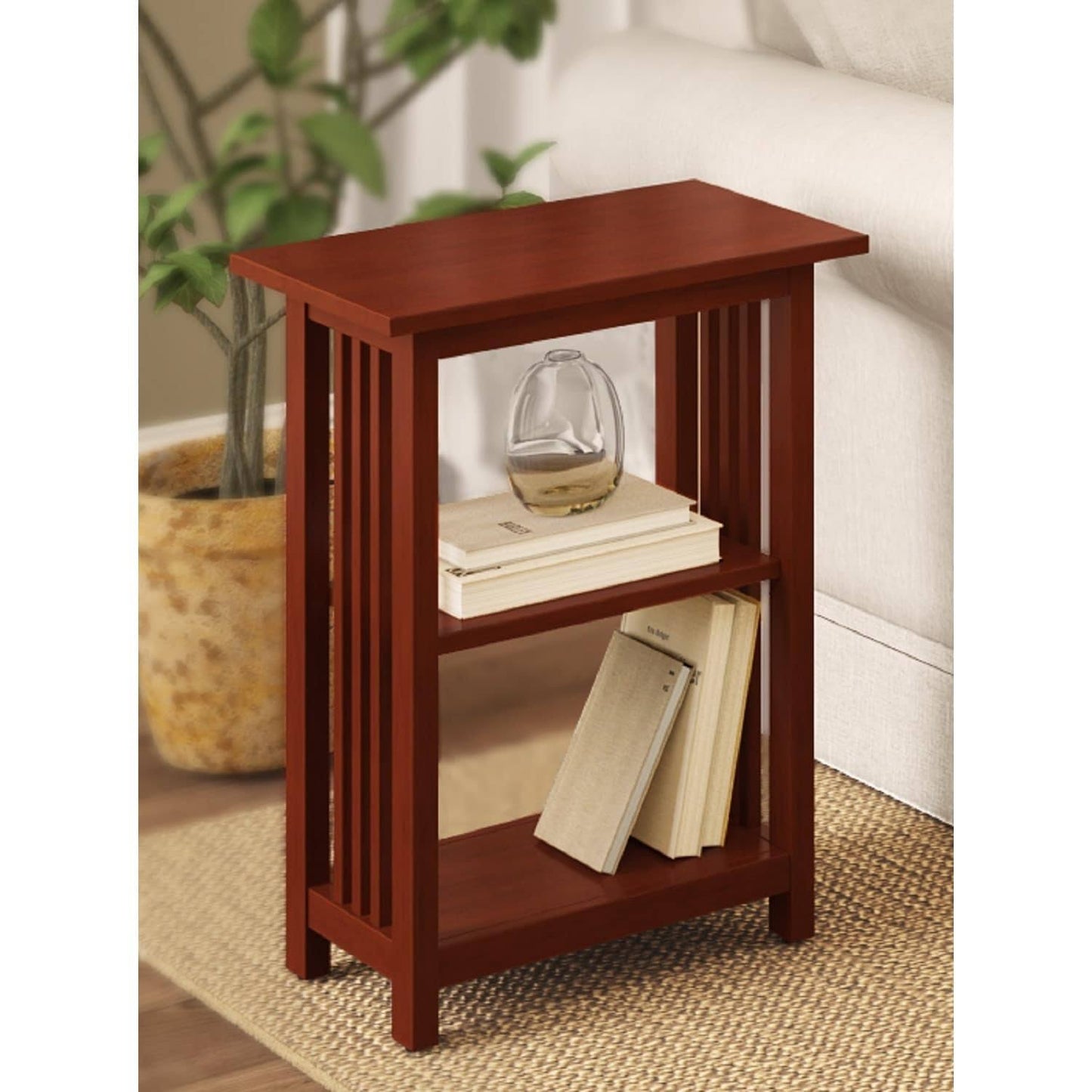 Copper Grove Boutwell Classic Mission 2-Shelf End Table - Cherry QGN8_L1UME23