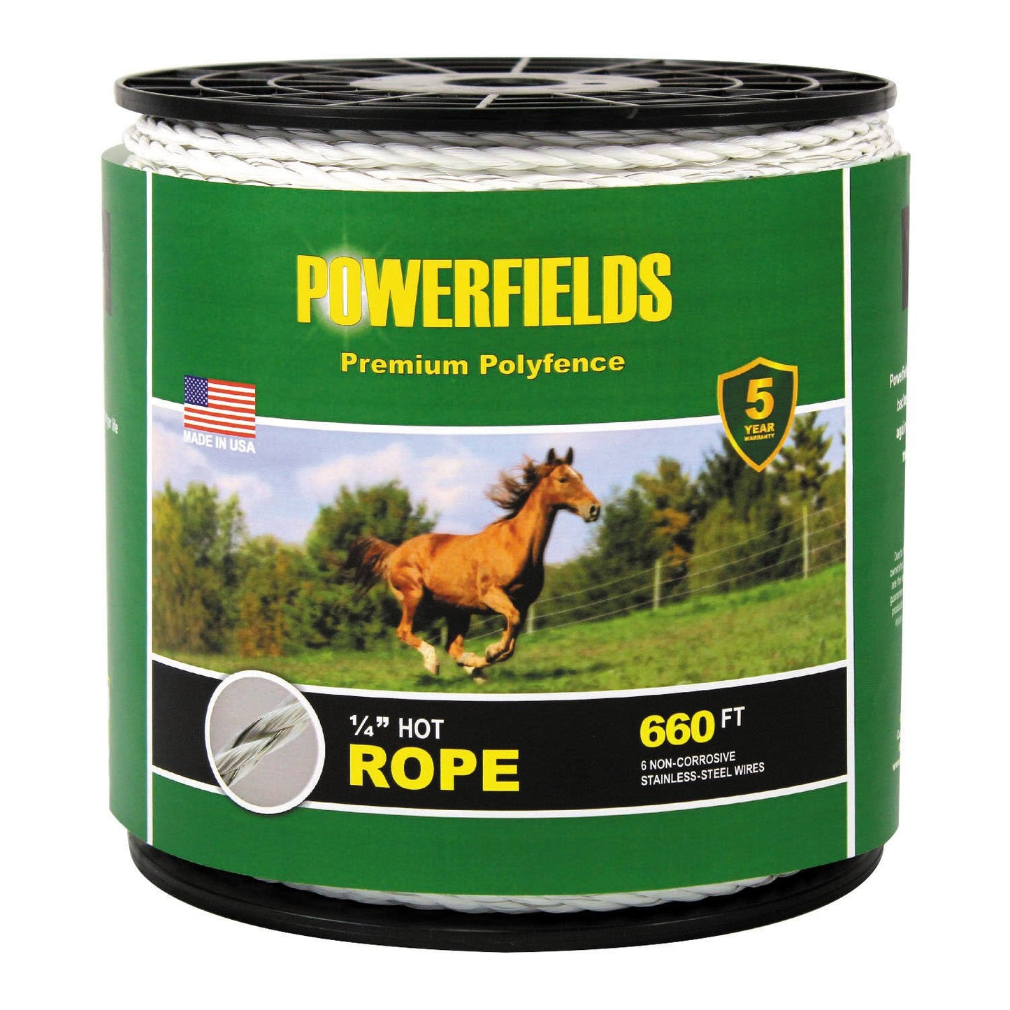 Powerfields EWHR-660 Hot Rope, 660-Feet, White ZMD3_R2QSK90