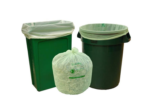 Compostable Trash Bag, 3 Gallon, 17 x 17, .7 mil, Green, 500/Case | StockPKG YCC0_P0FXI16