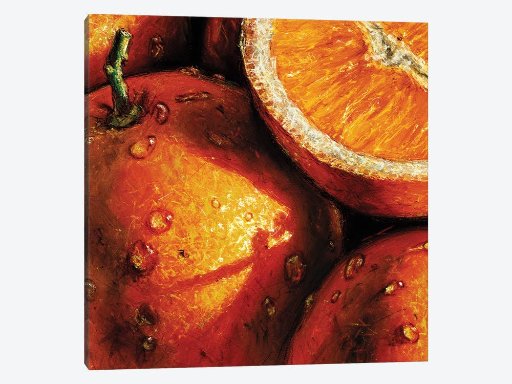 AlmaCh Paintings Canvas Art Prints - Oranges ( Food  Drink u003E Food u003E Fruits u003E Oranges art) ZBV8_I9PLC35