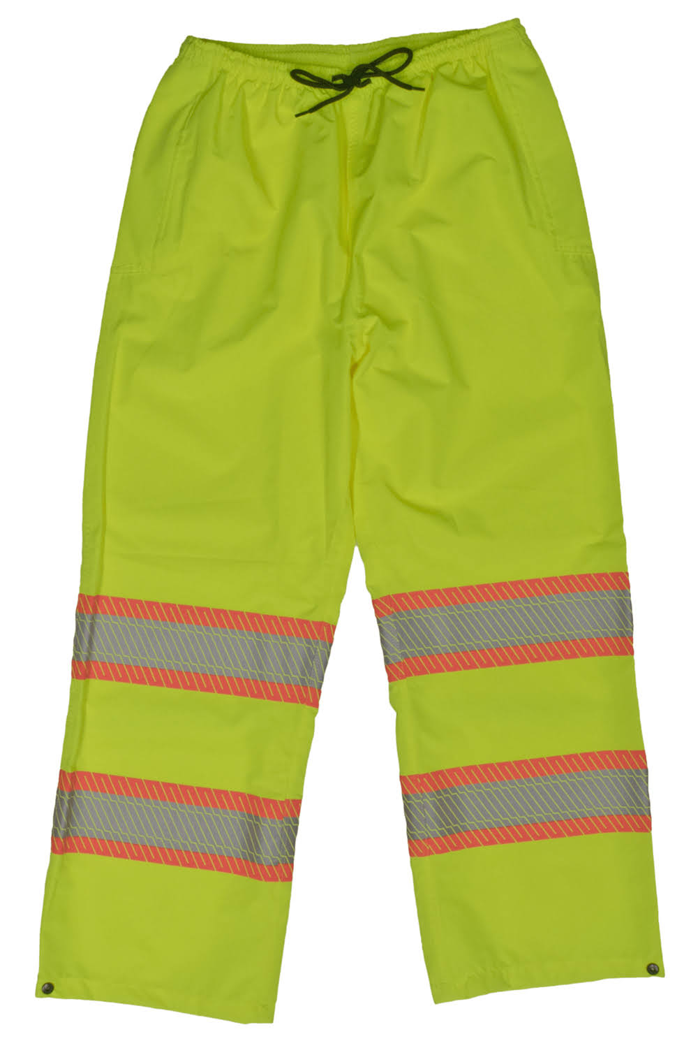 Tough Duck Safety Hi-Vis Packable Rain Pants - Size: 3XL Color: Green LXT4_M7BRZ61