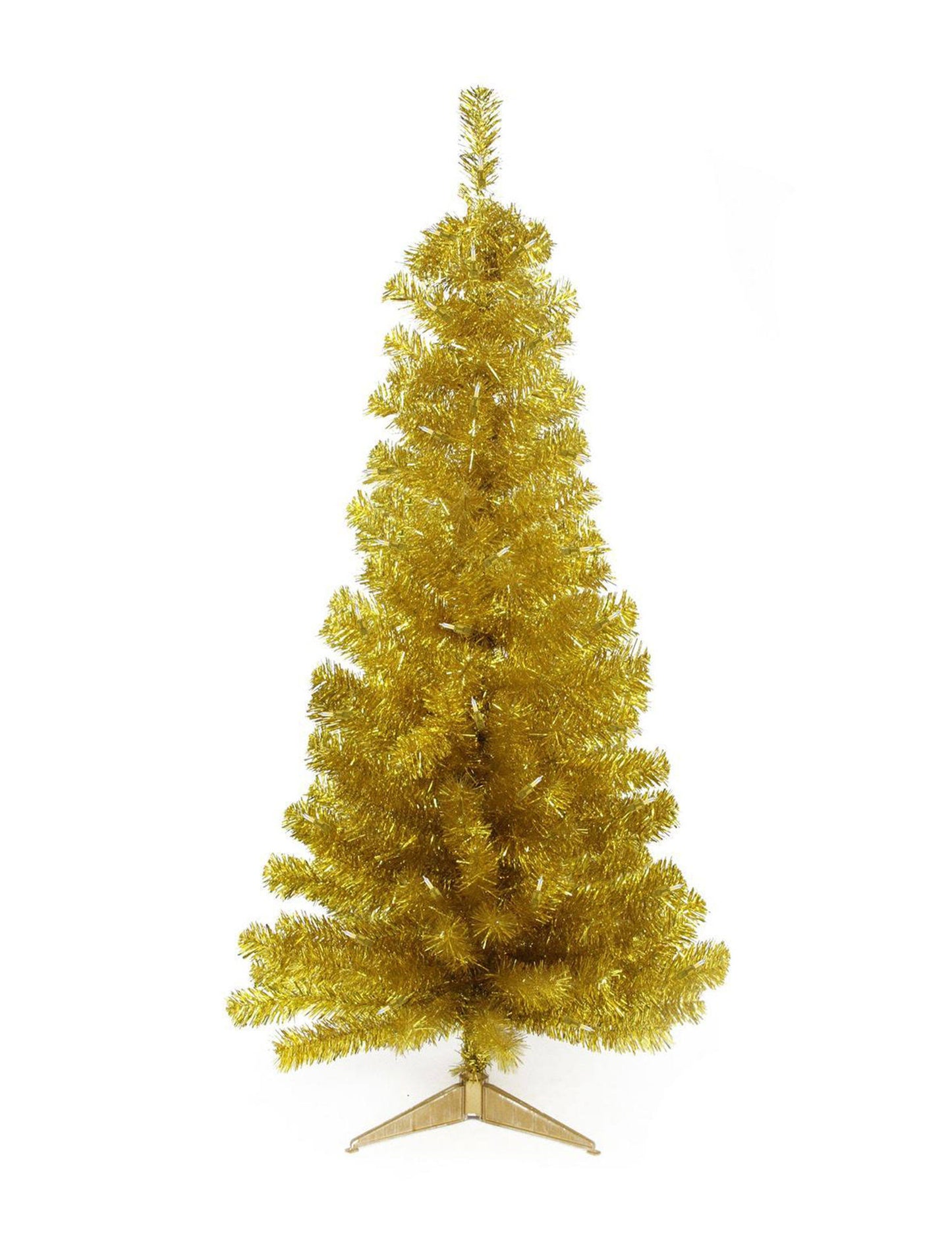 Northlight 4 ft. Pre Lit Slim Tinsel Christmas Tree Gold YIS4_O9JWE82