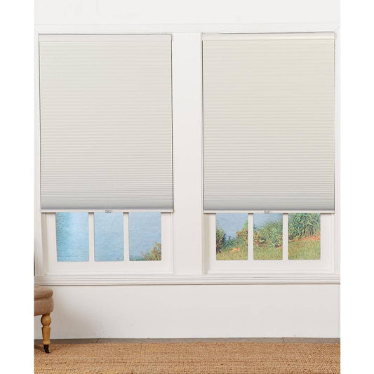 Perfect Lift Window Treatment Cut-to-Width Cream 1.5in. Blackout Cordless Cellular Shade - 34in. W x 64in. L (Actual Size: 34in. NUJ8_E2QMB88