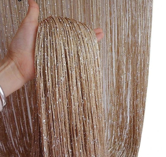 Beads String Thread Curtains - Window Wall Panel Room Divider, Doorway, Wedding Decor IQU1_D9YES80