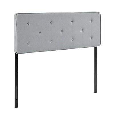 Sandefjord Upholstered Panel Headboard Latitude Run Upholstery: Light Gray, Size: Full KYH8_A9WBX36