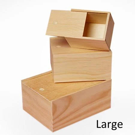 Paper Mart 6ea - 3 Pcs Pine Slide Top Wood Box Set KEE8_L4DXQ31