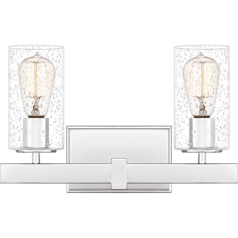 2 Light Bath Vanity - 9.5 Inches High Polished Chrome Finish - Bailey Street Home - 71-Bel-4532424, Silver SNZ8_B4NPT18