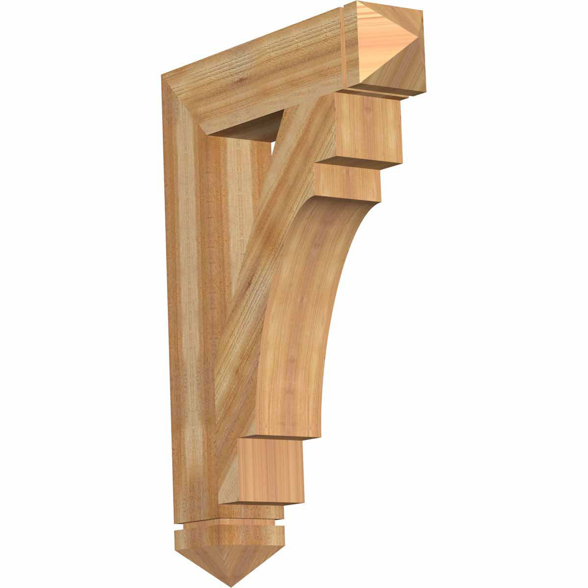 Ekena Millwork BKT06X28X40MRC03RWR 6x22W x 28x22D x 40x22H Merced Arts  Crafts Rough Sawn BRACKET, Western Red Cedar SBJ4_H0LTO95