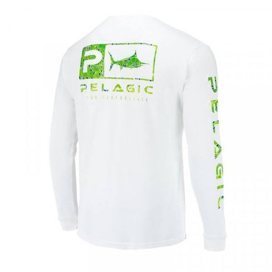 Pelagic Mens Dorado Aquatek Icon Shirt Green Size - X-Large OBH1_X1MSX54