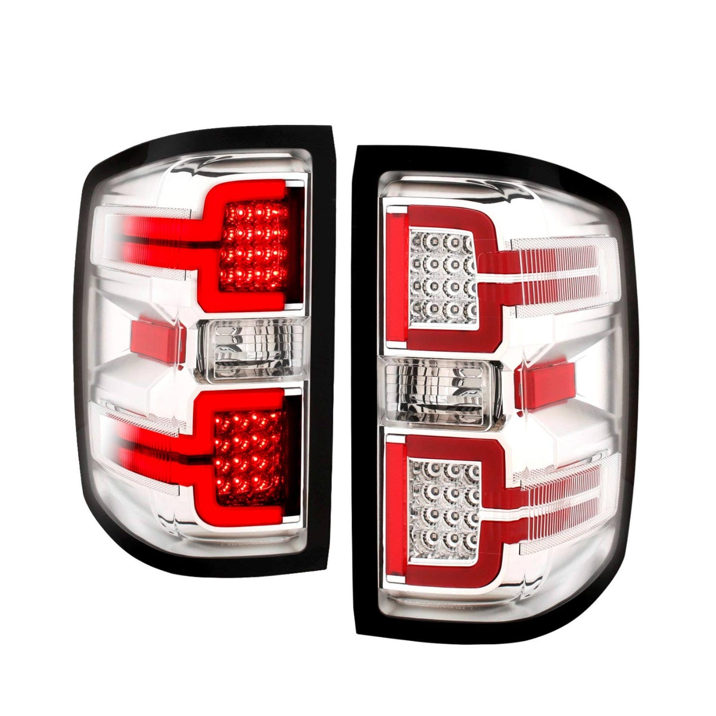 Chevy Silverado Anzo Chrome LED Tail Lights 311291 DNL4_Q9GWW16