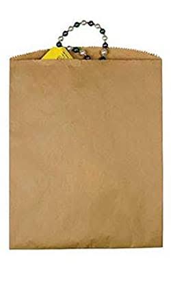 SSWBasics Large Natural Kraft Paper Merchandise Bags - 12W x 15H - Case of 1000 WIT2_E2PLP18