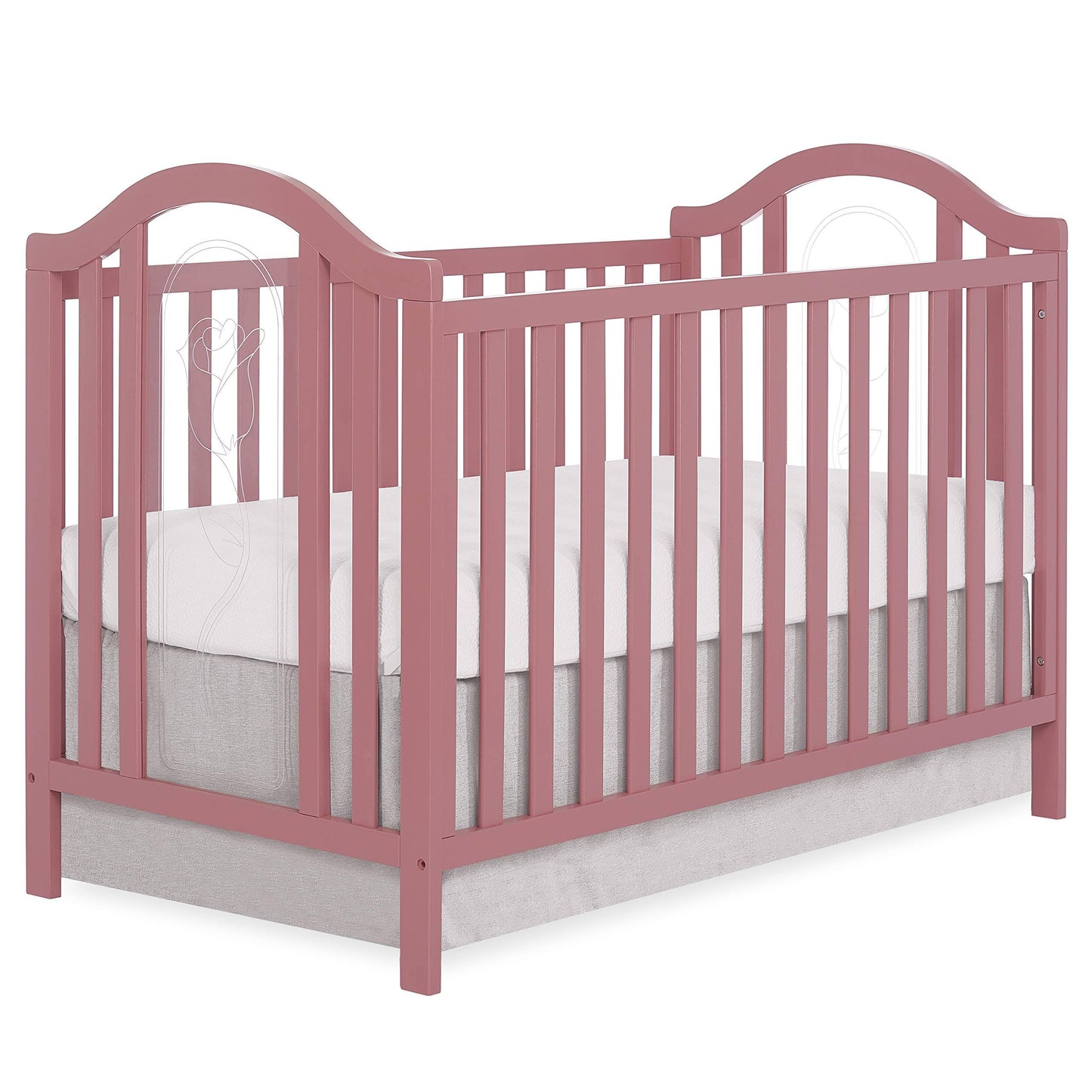 Sweetpea Baby Pacific 3-in-1 Convertible Crib in Dusty Rose XCO6_F1UQX04