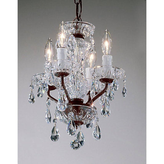 Classic Lighting 8384-GP-SC Gold Plated Spectra Crystal Daniele 4 Light Mini-Chandelier HBR9_S7ESN15