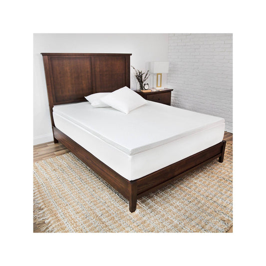 SensorPEDIC 2x22 Majestic Ventilated Memory Foam Mattress Topper, White, King RRV5_Q8MVB99