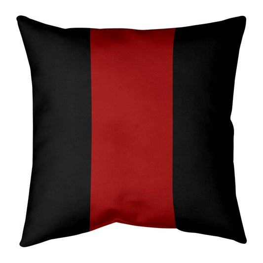 San Francisco San Francisco Football Stripes Pillow-Spun Polyester - 26 x 26 - Square - Knife Edge - Large - N/A - Accent HJU9_G8VYG99