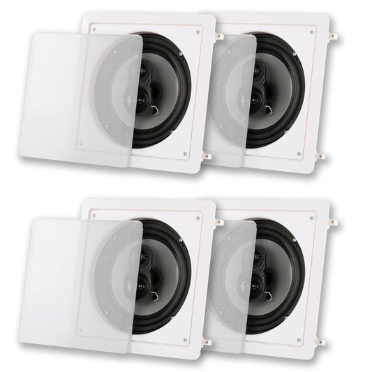 Acoustic Audio CS-I83S-2PR 300 Watt 8x22 3-Way Home Theater In-Wall/Ceiling Speakers (2-Pair) HMS2_N7JFW64