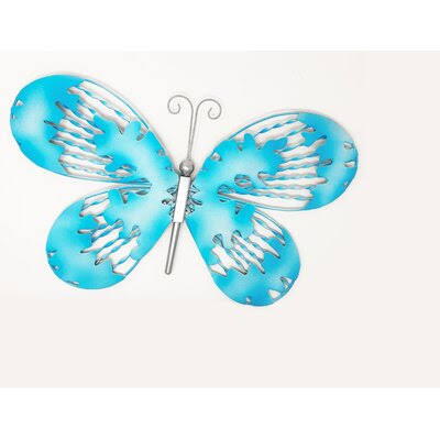 Butterfly Outdoor Metal Wall Art Gracie Oaks ELN3_G3LYP37